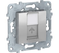 Компьютерная розетка Systeme Electric UNICA NEW RJ45 5е UTP алюминий NU541130 1239974