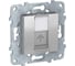 Компьютерная розетка Systeme Electric UNICA NEW RJ45 5е UTP алюминий NU541130 1239974 1