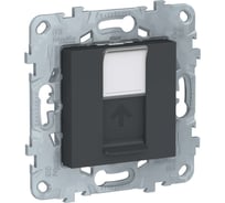 Компьютерная розетка Systeme Electric UNICA NEW RJ45 5е UTP антрацит NU541154 1239976