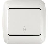 1-клавишный переключатель GUNSAN Fantasy белый 16231100-161107