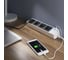 Розеточный блок WERKEL 4-х местный + 3 USB белый/черный a041432 3