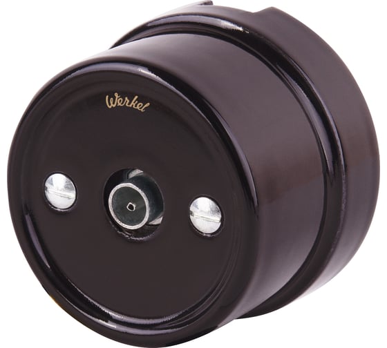 ТВ розетка Werkel Ретро (коричневый) a036809