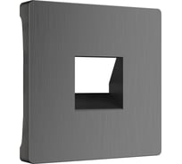 Накладка для телефонной розетки WERKEL WL04 RJ 11 CP RJ11 графит рифл a046600