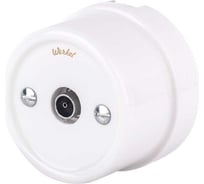 ТВ розетка Werkel Ретро (белая) a036797