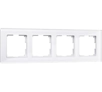 Рамка на 4 поста Werkel WL01 Frame 04 белый стекло a030822