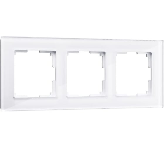Рамка на 3 поста Werkel WL01-Frame-03 белый, стекло a030821 1