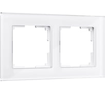Рамка на 2 поста Werkel WL01 Frame 02 белый, стекло a030820