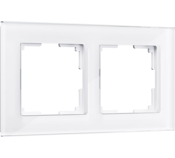 Рамка на 2 поста Werkel WL01 Frame 02 белый, стекло a030820 1