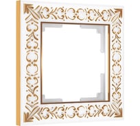 Рамка на 1 пост Werkel WL07 Frame 01 белое золото a036748