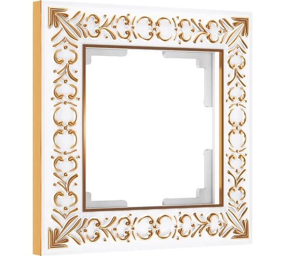 Рамка на 1 пост Werkel WL07 Frame 01 белое золото a036748 1
