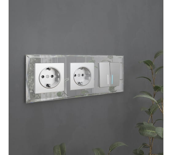 Рамка на 3 поста Werkel WL08 Frame 03 зеркальный a045797