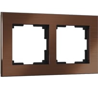 Рамка на 2 поста Werkel WL11 Frame 02 коричневый, алюминий a033746