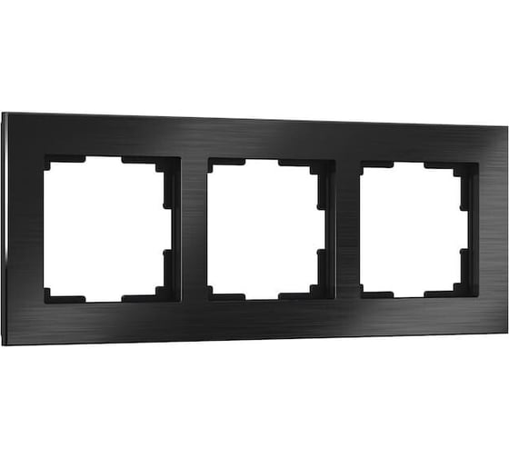 Рамка на 3 поста Werkel WL11-Frame-03 черный алюминий a039118