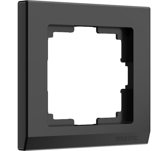Рамка на 1 пост Werkel WL04-Frame-01-black черный a029214 1