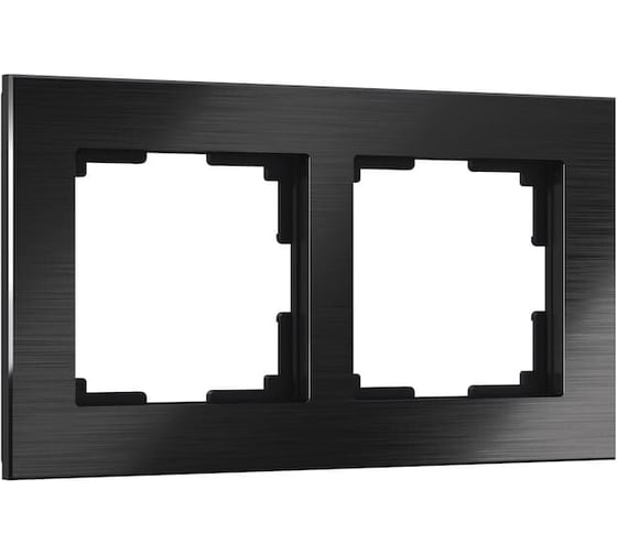 Рамка на 2 поста Werkel WL11-Frame-02 черный, алюминий a039117 1