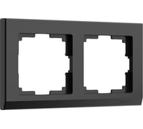 Рамка на 2 поста Werkel WL04 Frame 02 black черный a029215