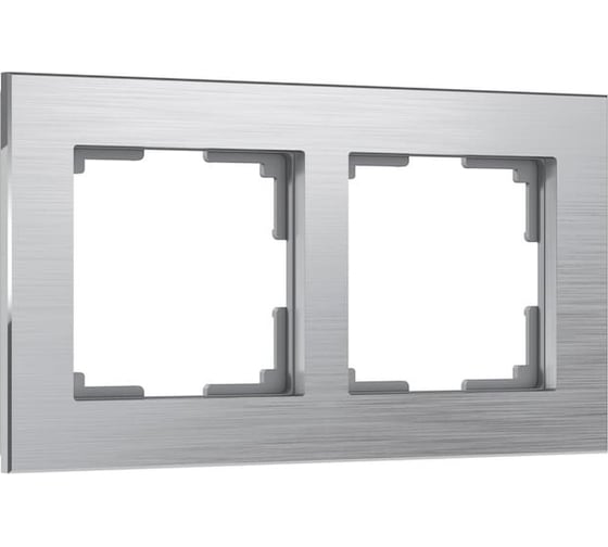 Рамка на 2 поста Werkel WL11-Frame-02 алюминий a033740 1