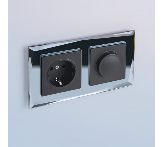 Рамка на 2 поста Werkel WL08-Frame-02 зеркальный a045796