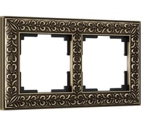 Рамка на 2 поста Werkel WL07 Frame 02 бронза a029839
