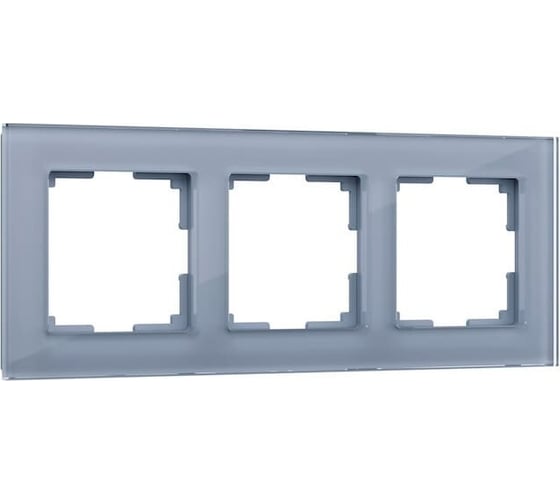 Рамка на 3 поста Werkel WL01-Frame-03 серый, стекло a030777