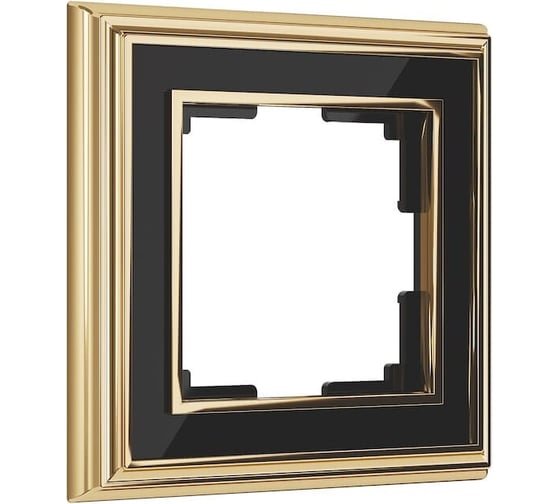 Рамка на 1 пост Werkel WL17 Frame 01 золото, черный a037672 1
