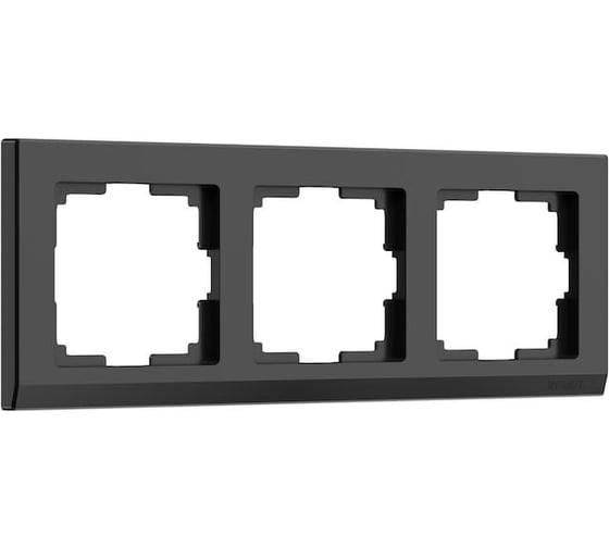 Рамка на 3 поста Werkel WL04-Frame-03-black черный a029216