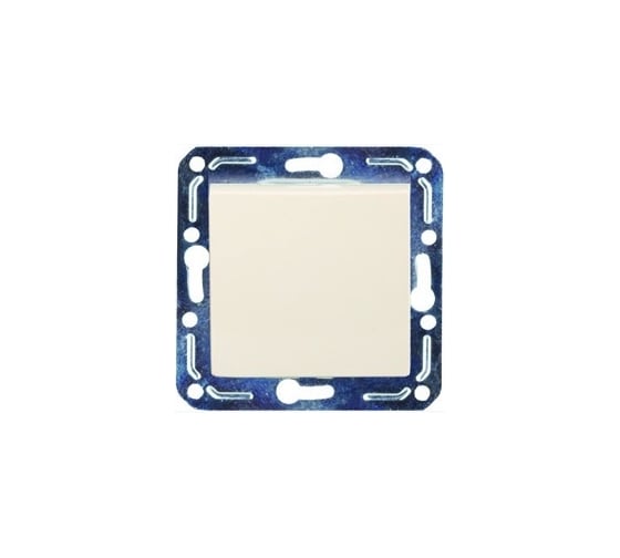 Переключатель 1-клавишный Volsten Violet V01-22-P11-M кремовый, механизм 9114 1