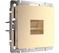 Розетка Ethernet RJ-45 Werkel WL10 шампань рифленый a035627