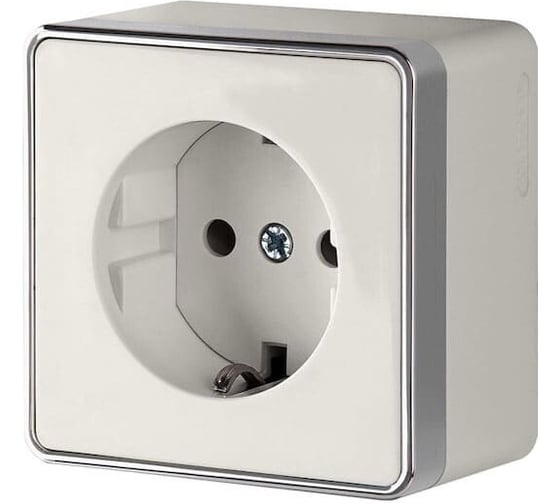 Розетка с заземлением и шторками Werkel WL15 02 02 Gallant слоновая кость a036786