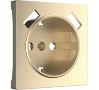 Накладка для розетки USB Werkel WL10 USB CP шампань рифленый a037014