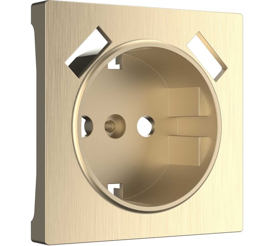 Накладка для розетки USB Werkel WL10 USB CP шампань рифленый a037014