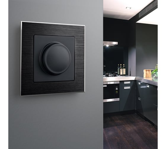 Диммер Werkel WL08-DM600 черный матовый a029853