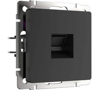 Розетка Ethernet RJ 45 Werkel WL08 черный матовый a029859