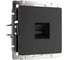 Розетка Ethernet RJ 45 Werkel WL08 черный матовый a029859 1