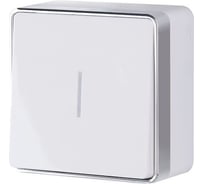 Одноклавишный выключатель с подсветкой Werkel WL15 01 04 Gallant белый a036763