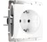 Розетка с заземлением Werkel WL01-SKG-01-IP20 белая a028829 1