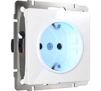 Розетка с подсветкой Werkel WL01 10 03 белая a041316
