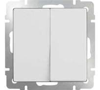 Двухклавишный выключатель Werkel WL01 SW 2G белый a028645