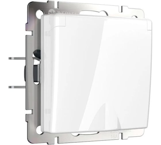 Влагозащищенная розетка с заземлением и защитной крышкой Werkel WL01 SKGSC 01 IP44 a028831