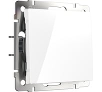 Проходной одноклавишный выключатель Werkel WL01-SW-1G-2W белый a028644