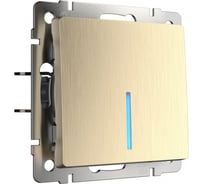 Проходной одноклавишный выключатель Werkel WL10 SW 1G 2W LED с подсветкой a035615