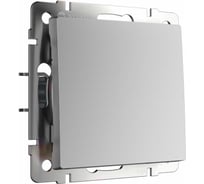 Перекрестный одноклавишный переключатель Werkel WL06 SW 1G C сереб a033769