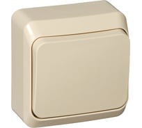 Выключатель 1-клавишный Systeme Electric (Schneider Electric) Этюд, 10 А, IP20, кремовый BA10-001K