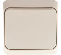 Одноклавишный выключатель Systeme Electric ОП Этюд 10А IP20 кремовый BA10-001K