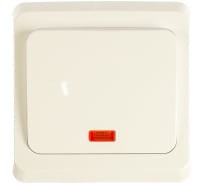 Одноклавишный выключатель Schneider Electric СП Этюд 10А IP20 с индикацией, белый BC10-005B