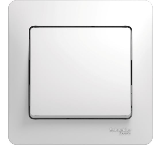 Одноклавишный выключатель Systeme Electric СП Glossa 10А IP20 10AX в сборе, белый GSL000112
