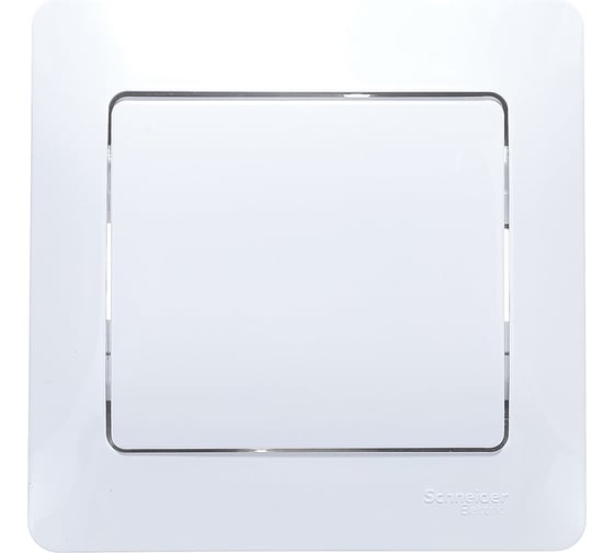 Одноклавишный выключатель Systeme Electric СП Glossa 10А IP20 10AX в сборе, белый GSL000112