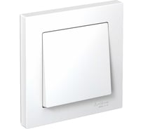 Одноклавишный выключатель Systeme Electric ATLAS DESIGN сх.1 10АХ в сборе, белый ATN000112
