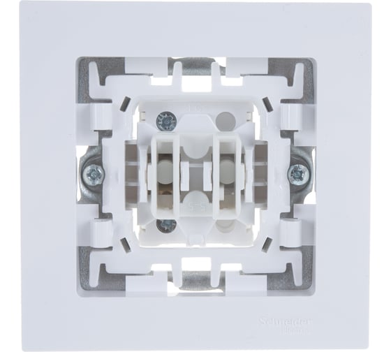 Одноклавишный выключатель Systeme Electric ATLAS DESIGN сх.1 10АХ в сборе, белый ATN000112