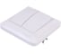 Двухклавишный выключатель Systeme Electric СП Прима 6А IP20 белый, опт. упак S56-043-B 3